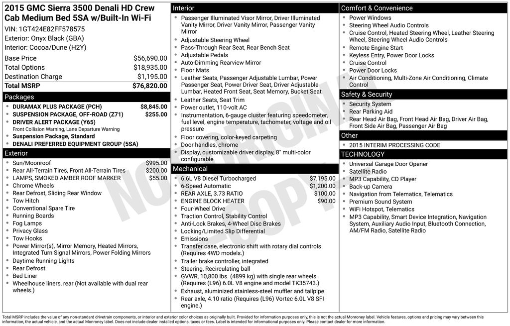 gmc sierra 3500 denali hd 2015 1GT424E82FF578575 image gmc sierra 3500 denali hd 2015 1GT424E82FF578575 image